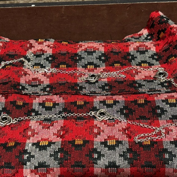 Silver and Black Necklace Set - Picture 6 of 8